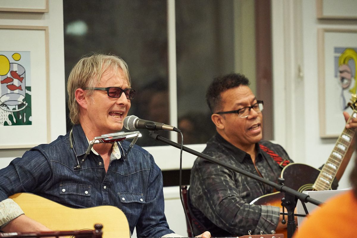 Dusty and Carlos Alomar at Guitar Mash Campfire Thumbnail